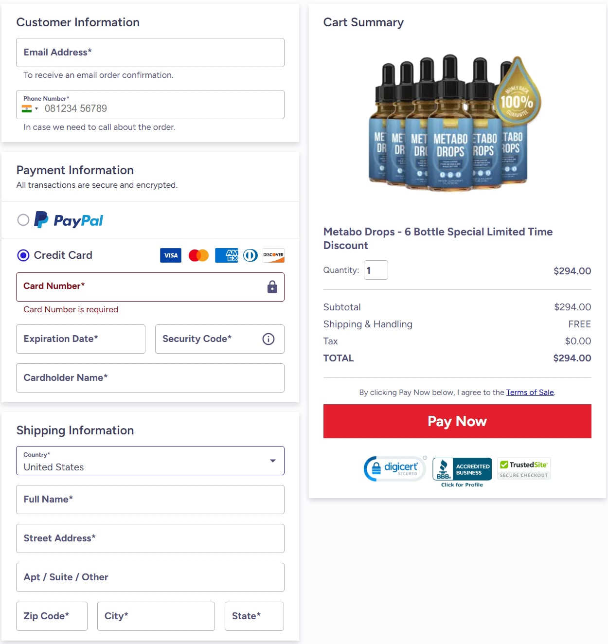 METABO DROPS Buy Now